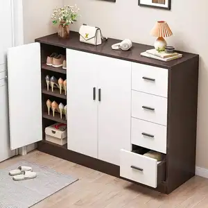 Commode moderne et minimaliste armoires à tiroirs de rangement de chaussures de luxe nordique pour chambre à coucher pour le salon
