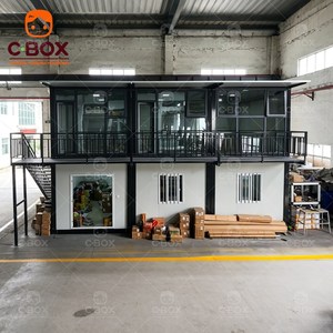 Cbox Moderna Casa Contenedor Desmontable de 20 pies, Prefabricada de 2 Pisos, con Paneles Sándwich Modulares, para Oficinas, Apartamentos, Dormitorios y Salas de Estar - Product Image 2