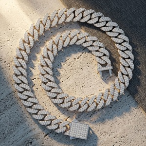 Collar <span class=keywords><strong>de</strong></span> <span class=keywords><strong>Cadena</strong></span> Cubana Truestar <span class=keywords><strong>de</strong></span> 12 mm <span class=keywords><strong>de</strong></span> Ancho, Estilo Hip Hop, Plata S925, 16-24 Pulgadas, Collar Cubano Miami para <span class=keywords><strong>Hombre</strong></span> - Product Image 5