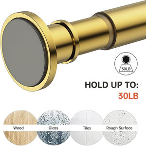 Tringle à rideau de douche télescopique dorée à prix surprise, nouvelle <span class=keywords><strong>liste</strong></span>, pour usage hôtelier - Product Image 2