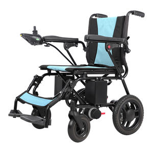 Silla de ruedas eléctrica ligera para personas mayores discapacitadas fácil de plegar compacto viajes al aire libre compras y uso en interiores certificado CE - Product Image 2