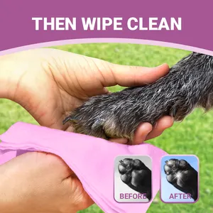 Petdom không rửa sạch tạo bọt Pet Paw Cleaner 150ml hương thơm miễn phí ma thuật bọt khô dầu gội Dog Foot Cleaner với bàn chải