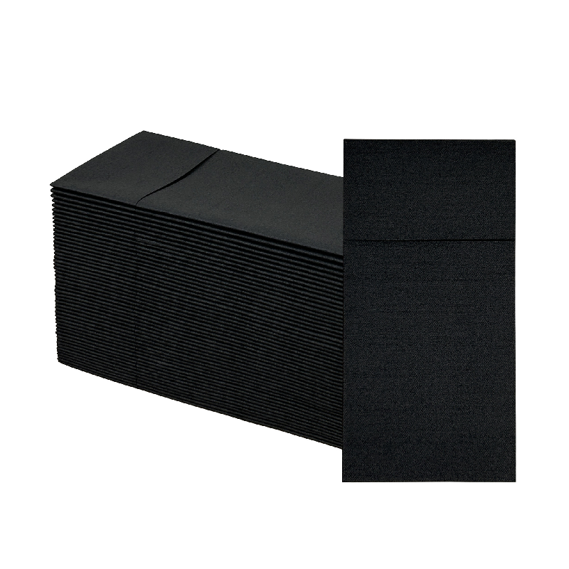 Sac à couverts noir (42*42cm 50 pièces/paquet)