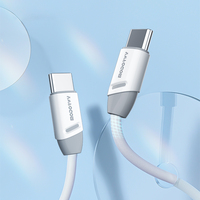 Cable USB Tipo-C de Carga Rápida 5A, 1M, Conector Giratorio de 180 Grados, Cable de Datos de Silicona para Carga de Teléfono Móvil
