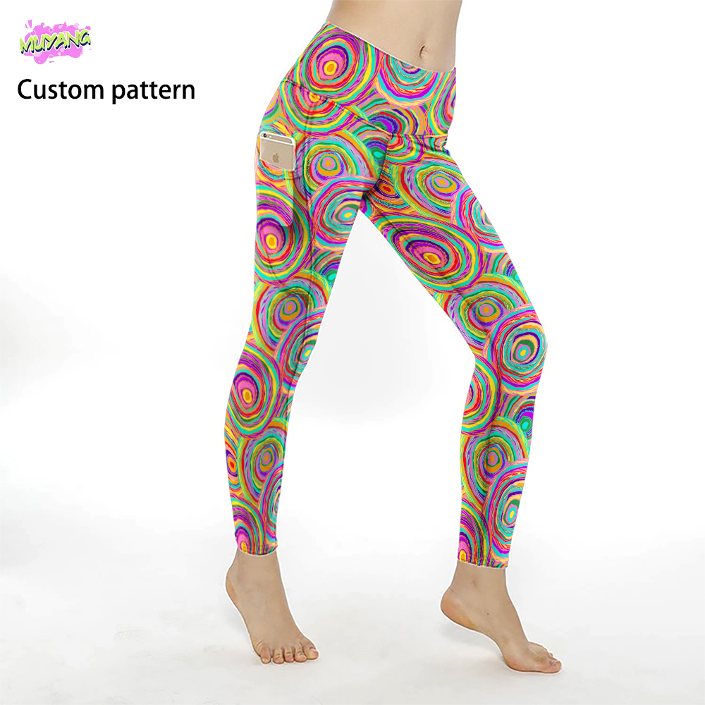 Custom Legging Feminines High Waist Leggings Leggins Para Mujer Leggins Para Mujer Push up Leggins Women Fitness with Pockets