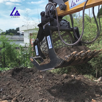 Godet de criblage rotatif pour excavatrice de 1 à 8 tonnes avec grille à changement rapide, haute capacité et 30 % d'acompte pour godet de criblage rotatif