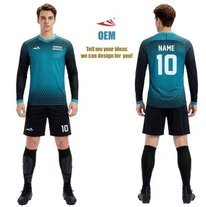 <span class=keywords><strong>Camiseta</strong></span> de <span class=keywords><strong>Portero</strong></span> para Hombre, Uniforme de Fútbol con Protección, Personalizable por Sublimación - Product Image 2
