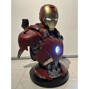 Statue en résine demi-corps de l'héroïque personnage d'anime Iron Man MK50 pour la décoration de bureau, de maison et comme cadeau - Product Image 6