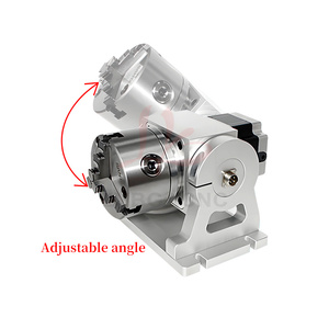 Cabezal de indexación de eje A giratorio CNC con ángulo ajustable de 100mm y 3 mordazas para fresadora CNC de marcado láser - Product Image 4