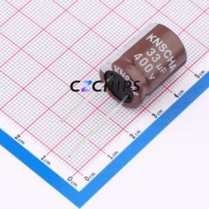 Condensador Electrolítico de Aluminio DHG400H336M200S1AA de Montaje Pasante, D16xL20mm 33uF 20% 400V 900mA-100kHz - Product Image 1