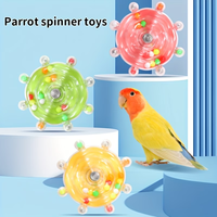 Jouet interactif personnalisé pour oiseaux et perroquets, plateau tournant, jouets sonores à suspendre, accessoires de cage pour animaux de compagnie