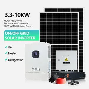 Solarthon ชุด4kw เยอรมนีแผงระบบพลังงาน5kw ในอำนาจ10kw สำหรับบ้านที่สมบูรณ์ปิดตาราง3-5kva หน่วยระบบอินเวอร์เตอร์พลังงานแสงอาทิตย์