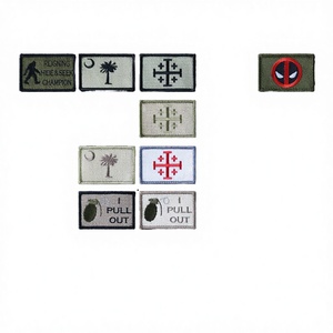 Parche Bordado Ecológico de Tela Táctica, Bandera Pirata 1776 con Diseño Patriótico 100% Bordado, Cierre de Gancho y Bucle - Product Image 3