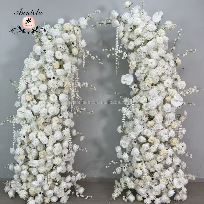 Modern Artificial Pink White Roses Flower