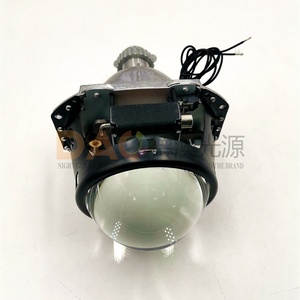 Lente de proyector de faro delantero de coche, lente Universal Bi <span class=keywords><strong>Xenon</strong></span> de revestimiento azul para reemplazo de luz automática, otros accesorios de luz de coche de 12V - Product Image 3