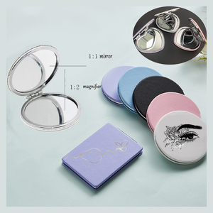 Factory Wholesale Single Side Handheld Makeup <strong>Mirror</strong> <strong>Plastic</strong> Square Cosmetic <strong>Mirror</strong> with Handle - Product Image 2