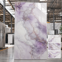 Panneau mural décoratif brillant en PVC, feuille de marbre pour décoration intérieure, panneau UV facile à installer, doré, personnalisé