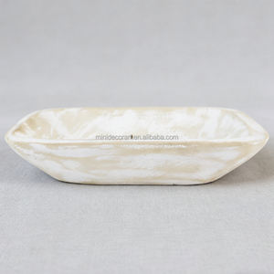 수제 빈티지 화이트 우드 기도용 도우 볼, 캔들 컨테이너, 가정용 장식용 도우 볼 - Product Image 4