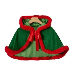 Ready to Ship Christmas Shawl Red Mrs Santa Claus <b>Cape</b> Robe Halloween Costume - Product Image 5