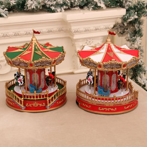 Nouvelle boîte à musique Saint Glowing avec carrousel musical - Cadeau de Noël, Décoration - Product Image 4