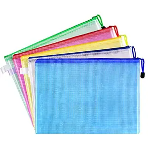 Waterdichte Pvc Pouch Document Archivering Zakken Bindmiddel Zakken A6 Size Multicolor Rits Mappen Voor Bindmiddel