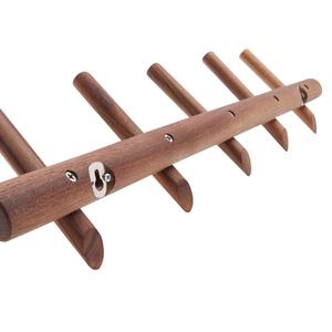Heavy Duty Parete Hat Rack 5 Ganci Ganci Appendiabiti <span class=keywords><strong>In</strong></span> <span class=keywords><strong>Legno</strong></span> - Product Image 4