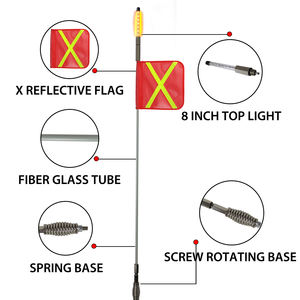 Poste <span class=keywords><strong>de</strong></span> bandera <span class=keywords><strong>de</strong></span> advertencia <span class=keywords><strong>de</strong></span> seguridad 3M para camión con bandera reflectante <span class=keywords><strong>de</strong></span> 30,5x31cm Base <span class=keywords><strong>de</strong></span> resorte <span class=keywords><strong>de</strong></span> liberación rápida <span class=keywords><strong>Simpson</strong></span> Desert Vehicle 4WD Towing - Product Image 2