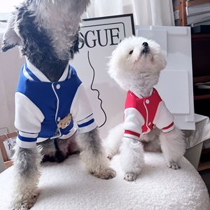 Pet Baseball Uniform Coats For Small <b>Dogs</b> Warm Winter <b>Sweaters</b> Cute Design Solid Color <b>Dog</b> Clothes - Product Image 1