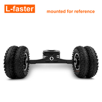 Roues de Skateboard électrique tout-terrain, roues à double entraînement de planche à roulettes, poulie de 5M 72 dents, 8 pouces, Dual 200x50