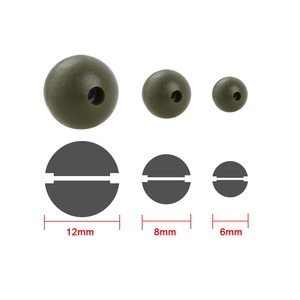 ลูกปัดยางกันกระแทกสำหรับตก<span class=keywords><strong>ปลา</strong></span>คาร์พ 1000 ชิ้น แบบขายส่ง สีเขียว ลูกปัดอ่อนสำหรับรอกตกปลา อุปกรณ์ตกปลา AG131 - Product Image 3