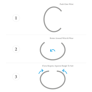 Bracciale Ditton Round Midi Wayfarer in argento - Product Image 2