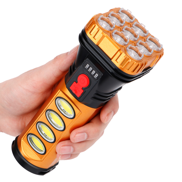 Portable High-Power Li-Ion Rechargeable Aluminum Alloy Tactical Flashlight IP65 Waterproof 500-1000LM Lumens Camping Outdoor