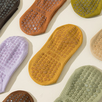 Nouvelles chaussettes de yoga et de pilates pour femmes, style Lulu, printemps-été, en coton, mi-mollet, professionnelles, antidérapantes, personnalisables