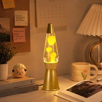 Lampe de table de chevet à lumière jaune, design géométrique minimaliste moderne en alliage d'aluminium volcanique, commande par bouton-poussoir