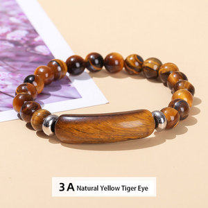 Bracelet en perles <span class=keywords><strong>de</strong></span> cristal <span class=keywords><strong>rose</strong></span> en gros, design original œil <span class=keywords><strong>de</strong></span> <span class=keywords><strong>tigre</strong></span>, tendance, idéal pour un cadeau <span class=keywords><strong>de</strong></span> mariage ou une fête - Product Image 2