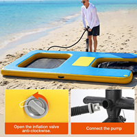Plateforme flottante gonflable à prix d'usine, ponton gonflable, flotteurs gonflables, plateforme de natation en PVC gonflable pour usage commercial