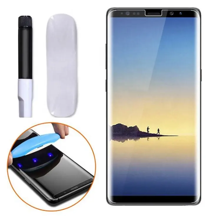 UV Glue Tempered Glass Screen Protector for Samsung S7 Edge S20 Screen Guard for Oneplus 7 Pro UV Glass