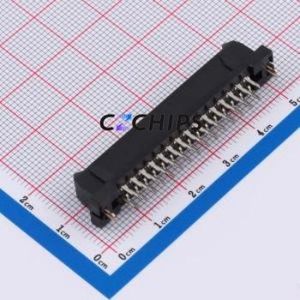 TX24-60R-6ST-H1E Board-to-Board & Backplane Connector Through hole Component (THT),P=1.27mm Connector 1.27mm Through Hole 2 Gold - Product Image 2