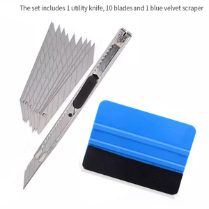 11 cái cửa sổ <span class=keywords><strong>Tint</strong></span> công cụ Kit xe tự động phim tinting scraper giống cây chổi cài đặt - Product Image 2