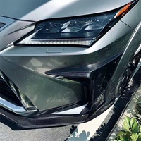 Pour Lexus RX300 RX350 2017+ Kit Carrosserie en Fibre de Carbone : Pare-chocs Avant, Feux Antibrouillard, Canards Latéraux, Splitter, Aileron Avant, Spoiler Lame