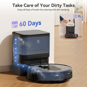 หุ่นยนต์ดูดฝุ่นรุ่นใหม่ Liberbot Q8 Max พร้อมระบบชาร์จอัตโนมัติ ระบบเก็บฝุ่น ระบบ LDS ดูดฝุ่นแบบเปียกและแห้ง พร้อมฟังก์ชั่นถูพื้น ป้องกันการชน - Product Image 2