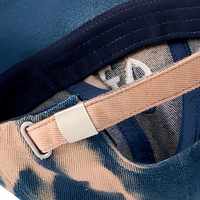 Gorra de 6 Paneles de Algodón Personalizada con Bordado Plano para Uso Casual Vintage