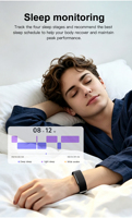 Bracelet intelligent sans écran HT51 de haute qualité, suivi du rythme cardiaque, SpO2, HRV, sommeil, stress, bien-être, longue autonomie, vente en gros