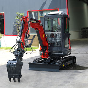 Nuova tendenza Micro Mini pista escavatore 1 Ton con motore diesel cabina Mini escavatore per la vendita - Product Image 4