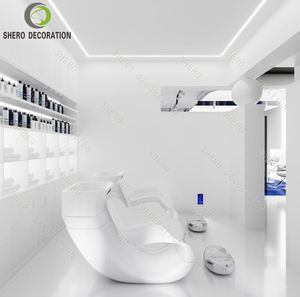 Muebles de Barbería Personalizados y Duraderos, Gabinete de Madera para Barbería, Estación de Espejo para Salón de Belleza, Gabinete de Exhibición para Salón - Product Image 6