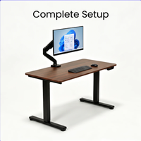 Bureau électrique réglable en hauteur 120x60cm, affichage numérique, 3 mémoires, moteur silencieux inférieur à 55dB, levage 20mm/s, mémoire de position en cas de panne de courant