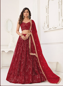 Wholesale Surat Silk Lehenga Bridal Party Wear Traditional <b>Indian</b> Choli Wedding Outfit Ethnic Reversible Quick Dry - Product Image 4