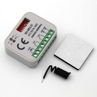 Receptor de Control Remoto de 2 Canales, Comunicación Inalámbrica RF, Interruptor de Control de Luz de 12V para Instalación de Electrodomésticos