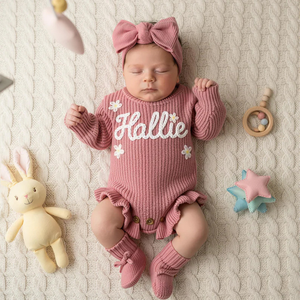 Body de Bebé Personalizado 100% Algodón, Bordado a Mano con el Nombre del Bebé, un Regalo de Cumpleaños Personalizado o Regalo para el Primer Cumpleaños - Product Image 2
