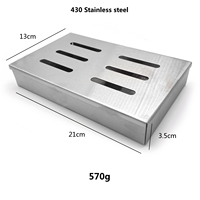 Camping en plein air Portable BBQ Fumoir Boîte Copeaux De Bois 430 En Acier Inoxydable Générateur De Fumée Froide pour Fumer Poisson Viande De Boeuf